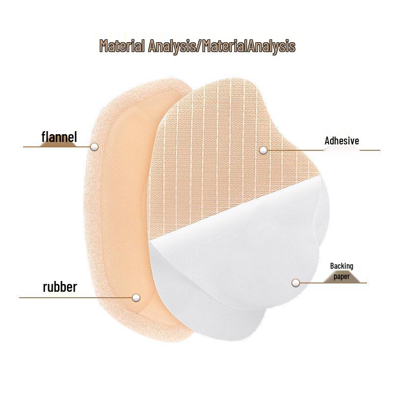 Cushioned Heel Stickers: Soft, Anti-Slip, Self-Adhesive, Cuttable, Skin-Like, Size-Adjusting Pads for High Heels