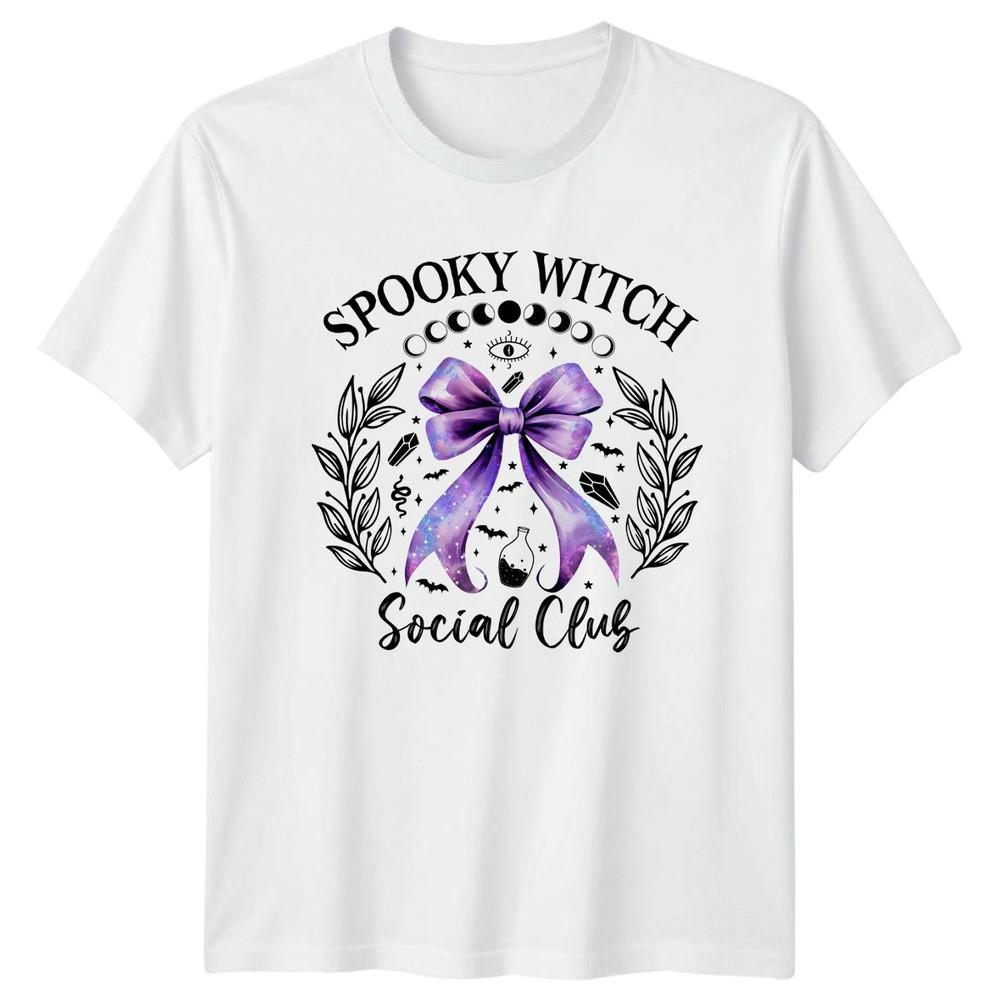 Spooky Witch Social Club Unisexs TShirt Spooky Social Club Halloween Gift S