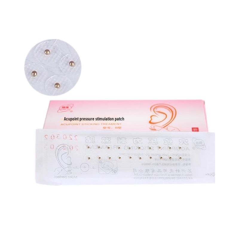Global Brand Magnetic Ear Acupoint Stimulation Patch with Gold & Silver Beads