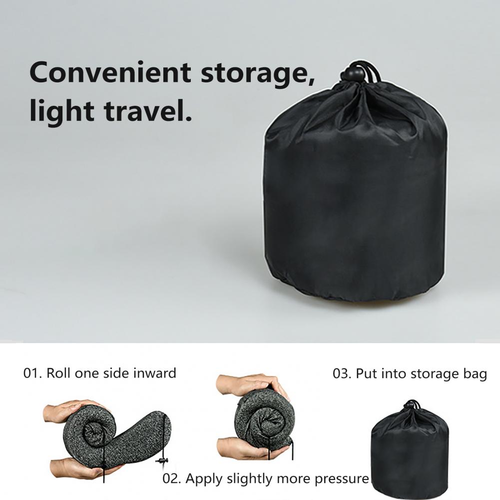 Memory Foam U-shaped Pillow Removable Neck Head Support With Velvet Hoodie Neck Pillow Pain Relief For Trips Travel Car Driving