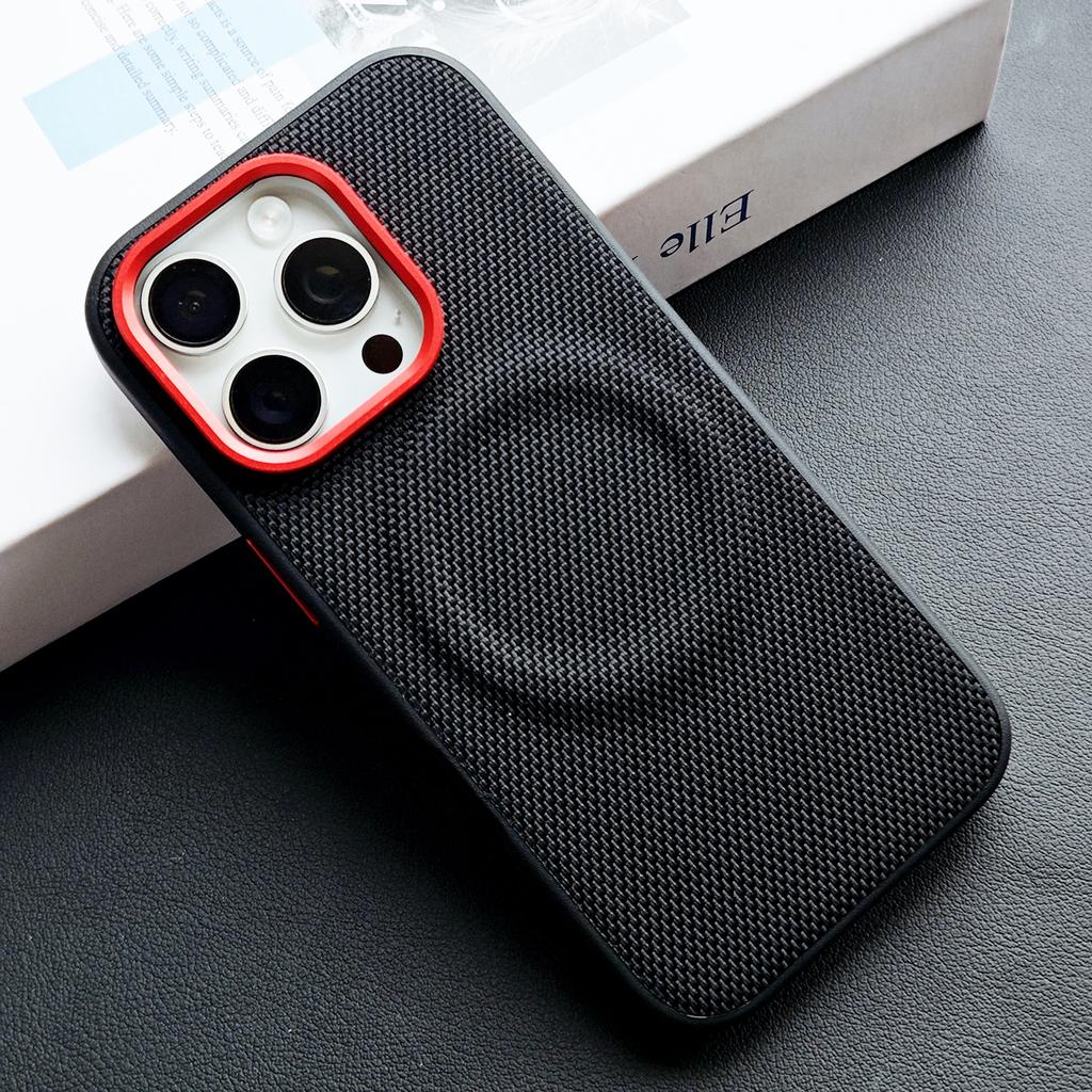 For iPhone 17 16 Promax 15 Pro Case  PU Leather Magnetic Wireless Charging Protective Back Cover Case CMDKNPCX