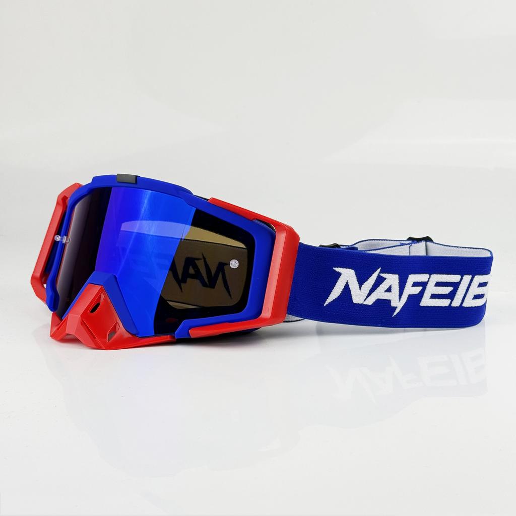 NAFEIB New Motorcycle Glasses Motocross Safety HD Lenses Goggles Dirt Bike ATV Ski mtb Goggles MOTO Outdoor Cycling Sunglasses