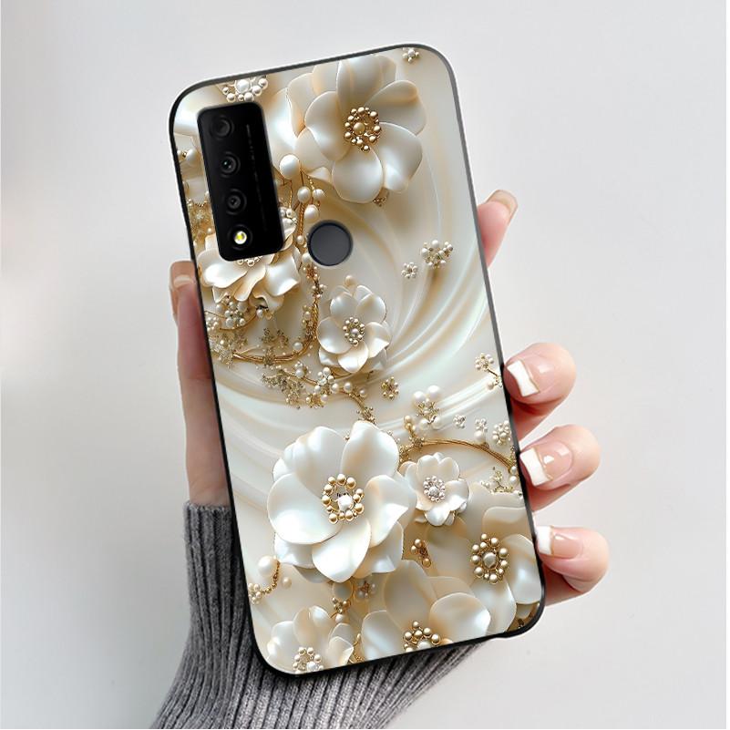 Case For TCL 30V 5G T781S Fundas TCL 30 XL T701DL Capa Soft Silicone Black Shell TCL 30 XE 5G Cover Cute Printing Pattern Casing