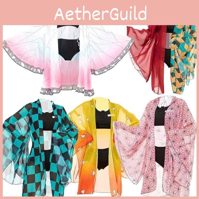 Adorable Demon Slayer Kimetsu No Yaiba Beach Cosplay Bikini Swimsuit Set Featuring Shinobu Kocho