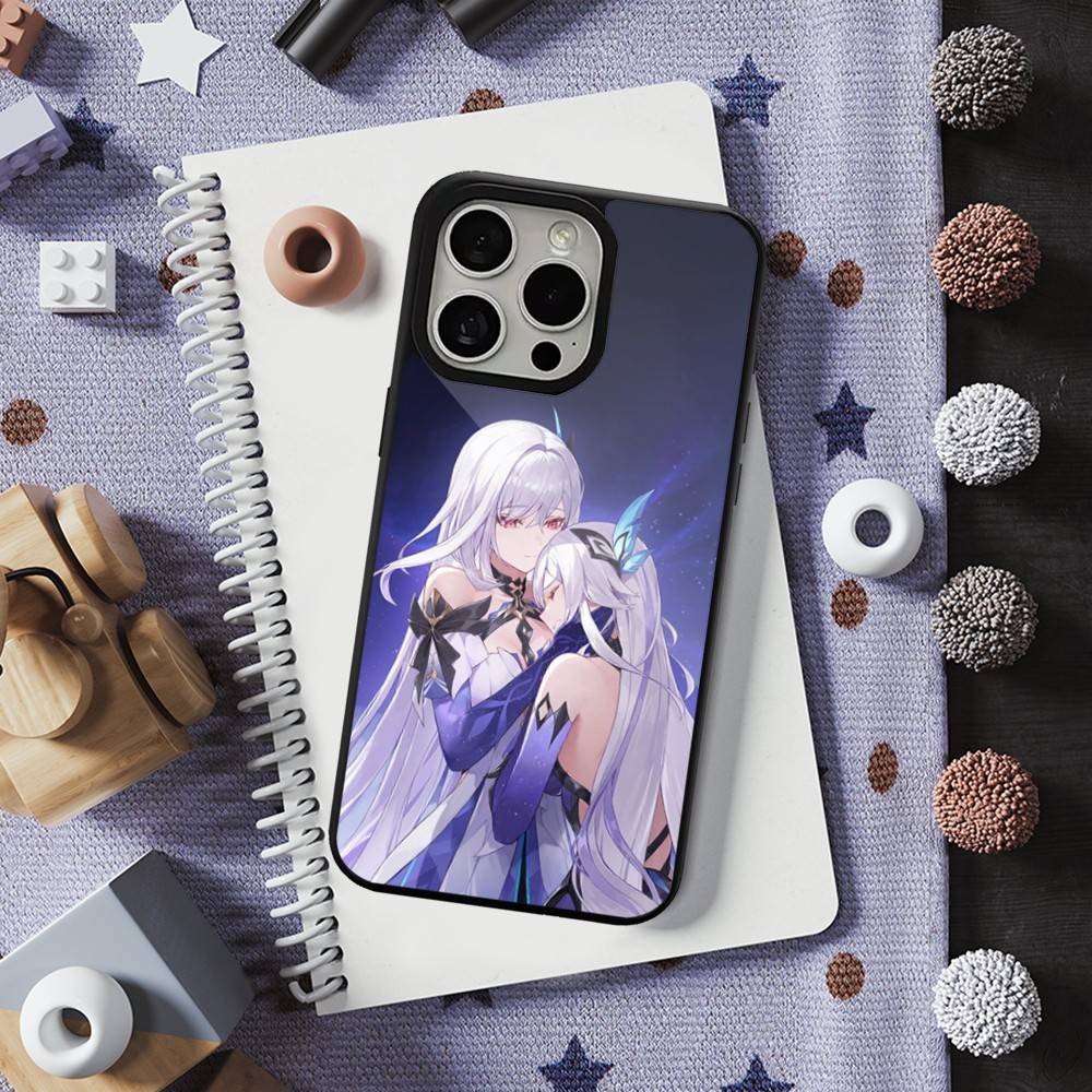 Genshin Impact Skirk Game For iPhone 15,Mini,13,Max,11,12,Pro,16,17,14,Plus,For Magsafe,Magnetic Wireless Charging Case