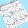 Fashion Clavicle Chain Diamond Stickers Stage Makeup Stickers Temperament Color Butterfly Clavicle Stickers Necklace Stickers