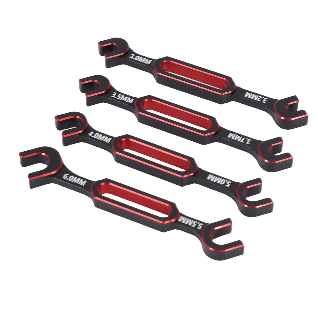 4 Pcs RC Wrench 3.0 3.2 3.5 3.7 4.0 5.0 5.5 6.0mm Turnbuckle Nut   Joint Remover RC   Repair Tool for RC Crawler Car Boat