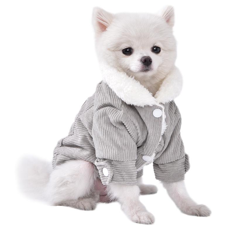 Warm Fleece-Lined Lambswool Vest for Dogs & Cats - Autumn/Winter Apparel