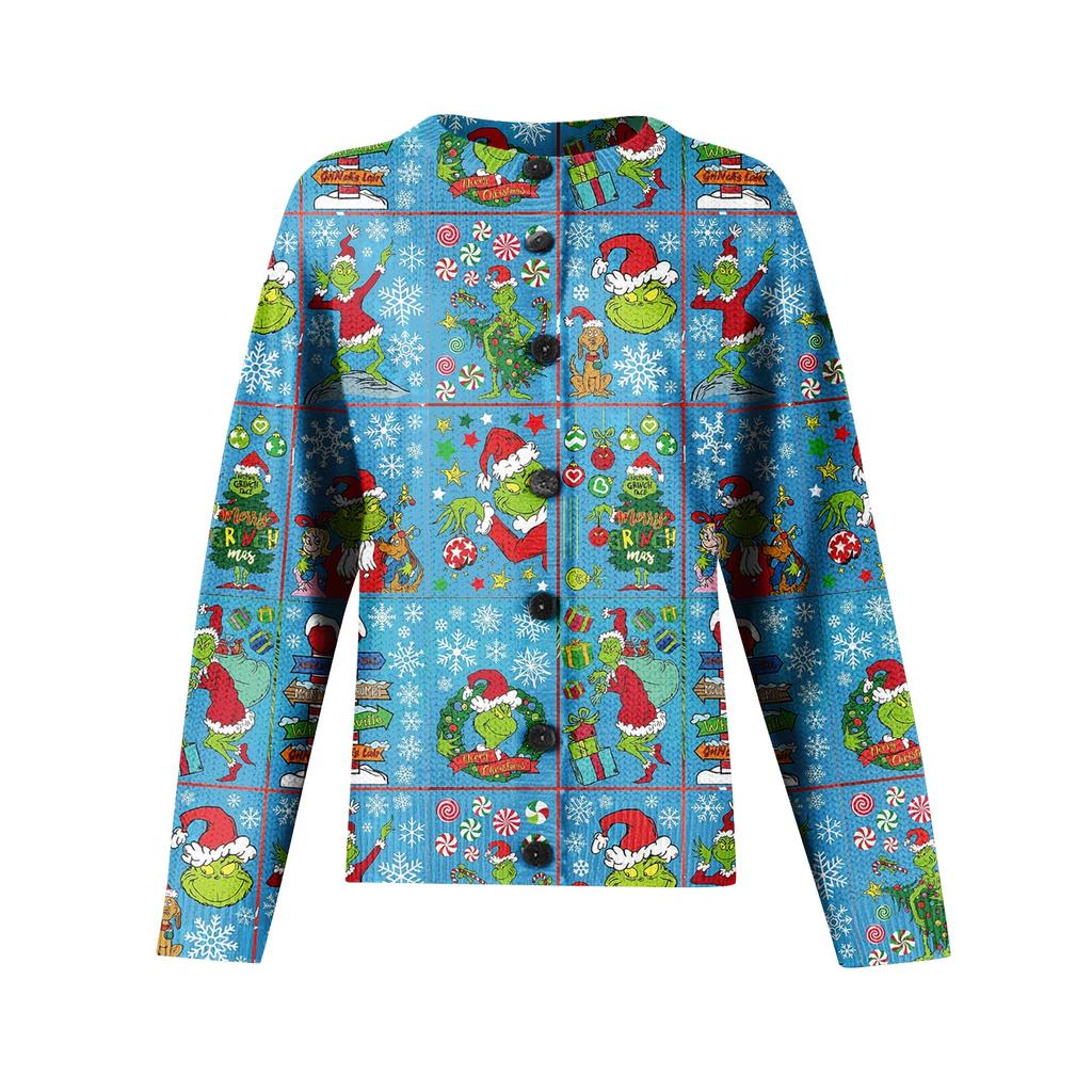 Women'S Christmas Sweater Cute Fun Christmas Sweater Fall And Winter Long Sleeve Knitted Sweater