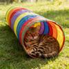 S Shape Foldable Cat Tunnel Large Diameter Interactive Play Tube Easy Clean Indoor Exercise Toy for Kittens Pets