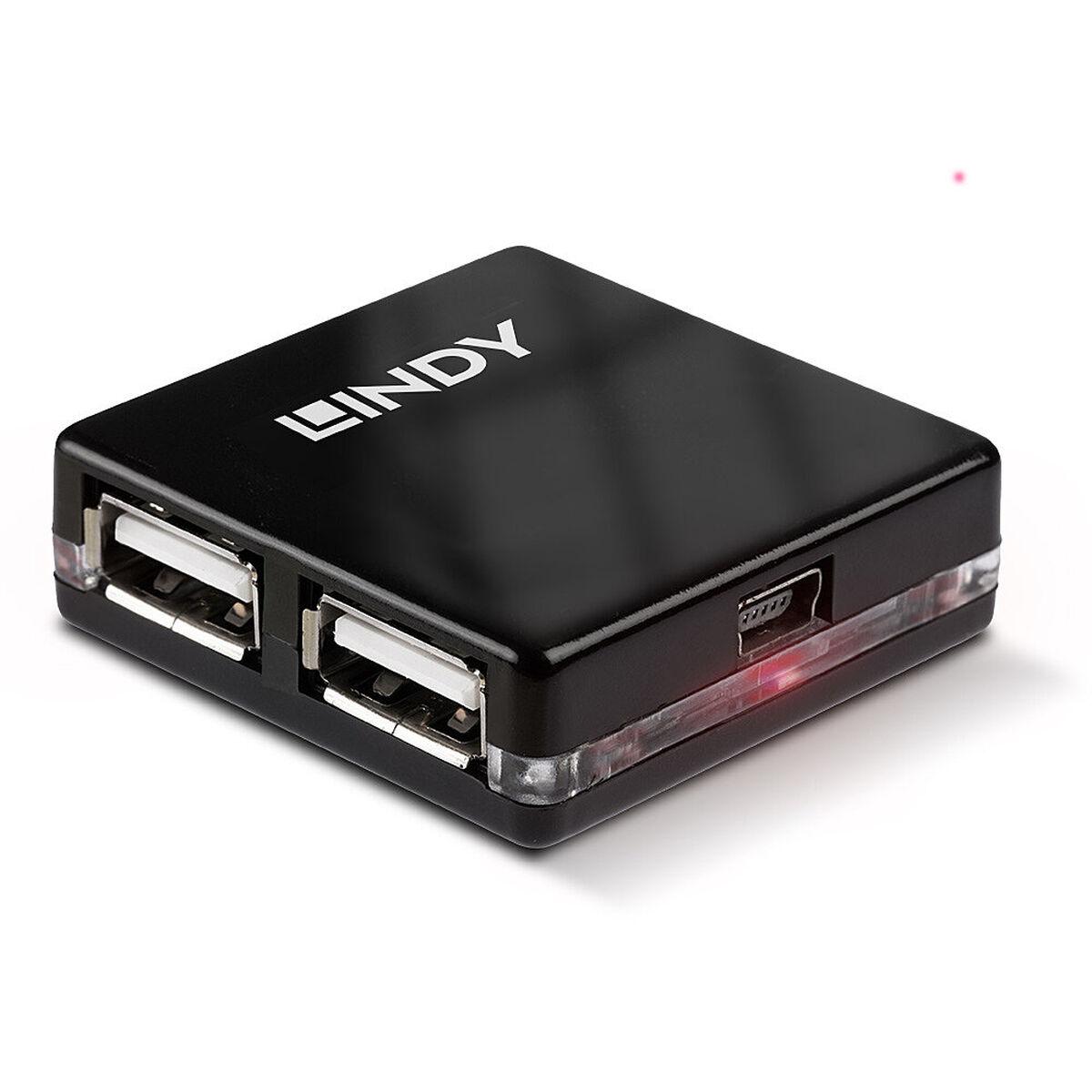 

LINDY 42742 USB-концентратор черный