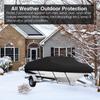 V-Shaped Yacht Dust and Rain Cover, Outdoor Hull Protection, Polyester Taffeta 190T