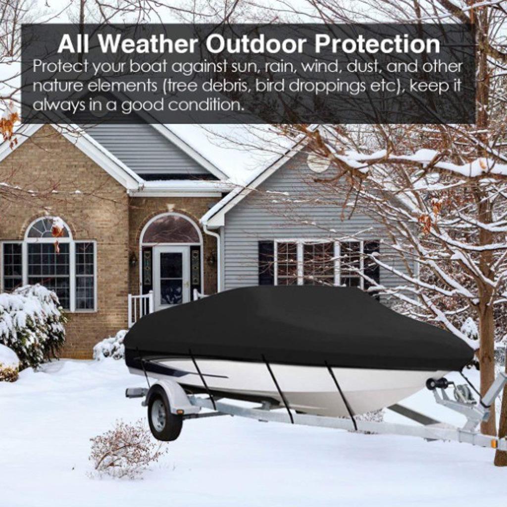 V-Shaped Yacht Dust and Rain Cover, Outdoor Hull Protection, Polyester Taffeta 190T