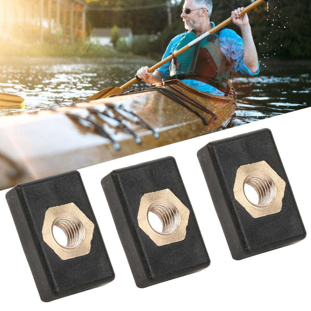 6Pcs Square Nuts Kit Rack Rail Adapter Kayak Canoe Boats Accessories