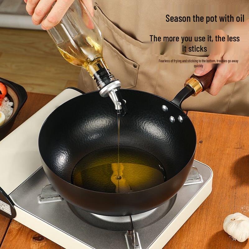Forged Iron Non-Stick Wok