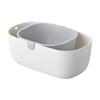 Snack Storage Box - Great for Shelling Nuts Desktop Coffee Table. Small Dish for Storing Snacks. Rice Washing Tray Double-layered Fruit Draining Dish.