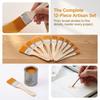 12PCS Nylon Hair Wall Painting Brushes Art Oil Painting Brushes  Handcraft color filling