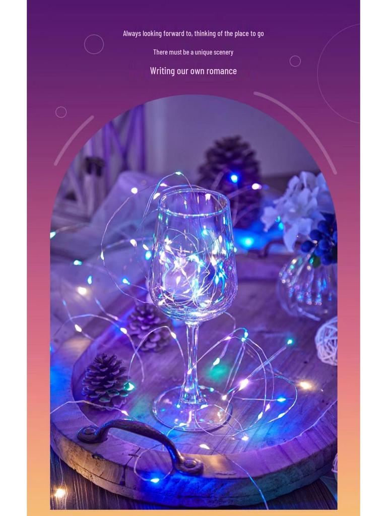 Dimmable USB Remote LED Fairy Lights - Copper Wire for Christmas, Holidays, Rooms, Outdoors, and Camping
