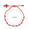 12 Pieces 7 Knot String Kabbalah Bracelet for Protection Adjustable Good Luck Tibet Bracelets Amulet Gift for Men & Wome