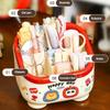 Cartoon Pattern Penholder Large Capacity Stationery Box Cute Table Storage Box