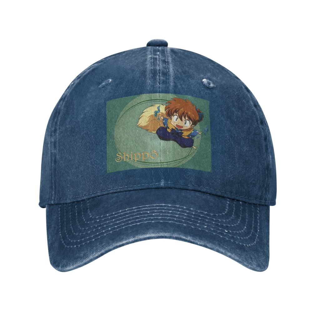 Anime Inuyasha Shippo Denim Cap Casual Baseball Caps Adjustable Hat Summer Unisex Baseball Hats