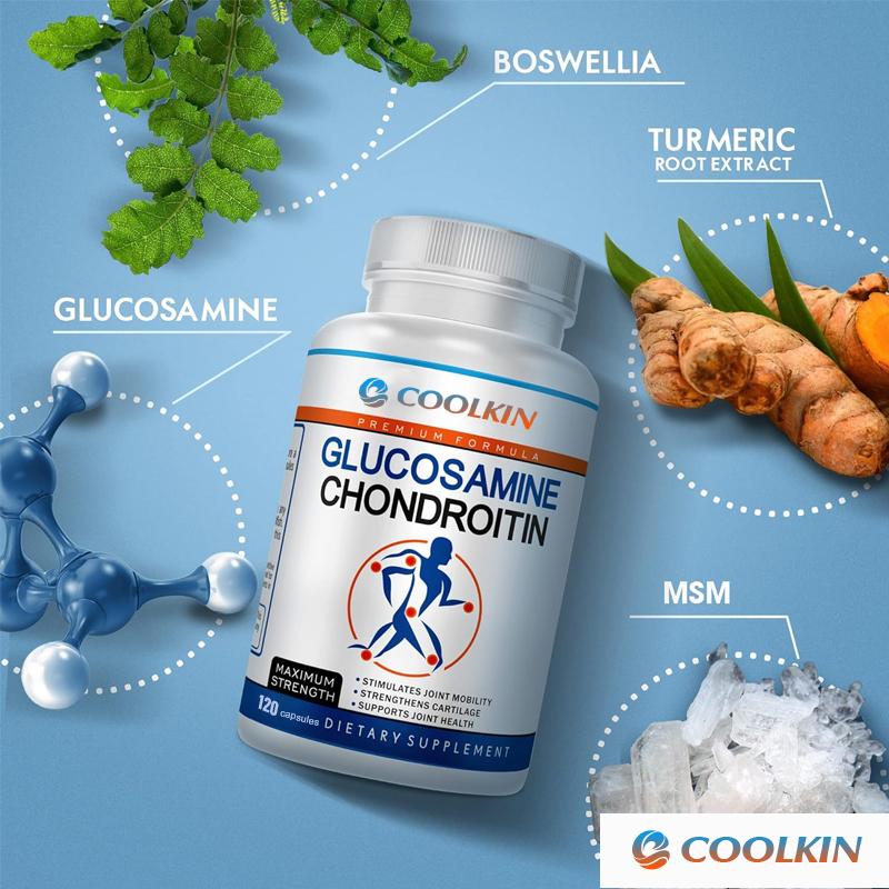 Glucosamine Chondroitin 2100mg - Boswellia,Turmeric,Quercetin,MSM - Joint Health
