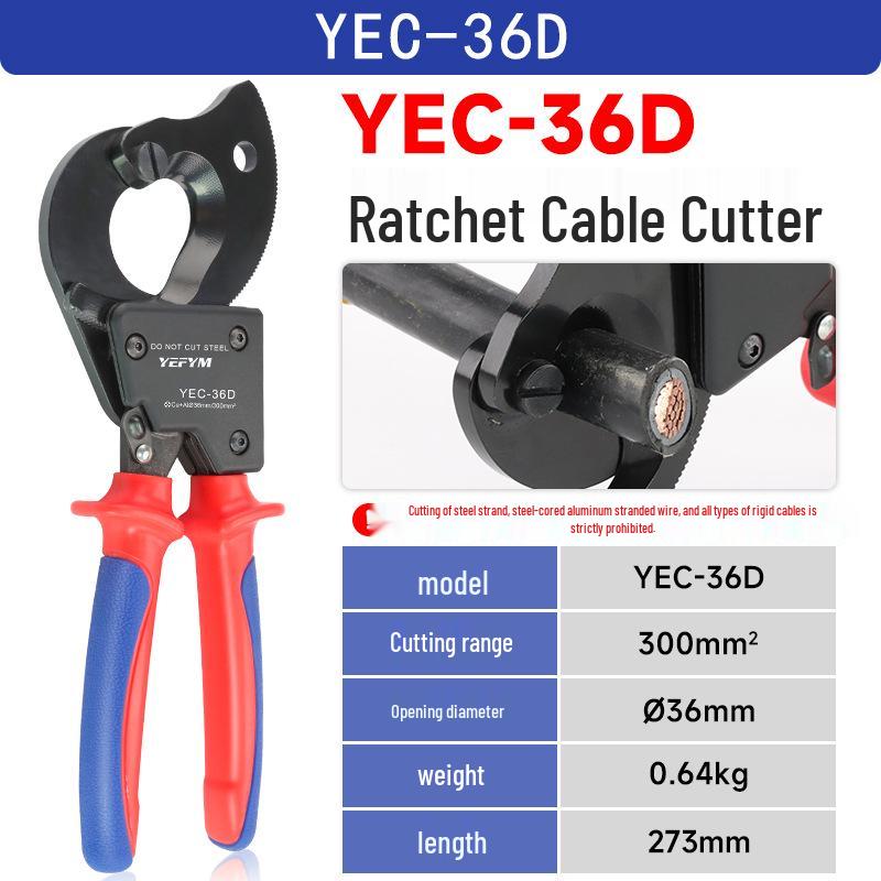 Gear-Driven Ratchet Cable Cutter: High-Strength Alloy Wire Cutter for Copper & Aluminum
