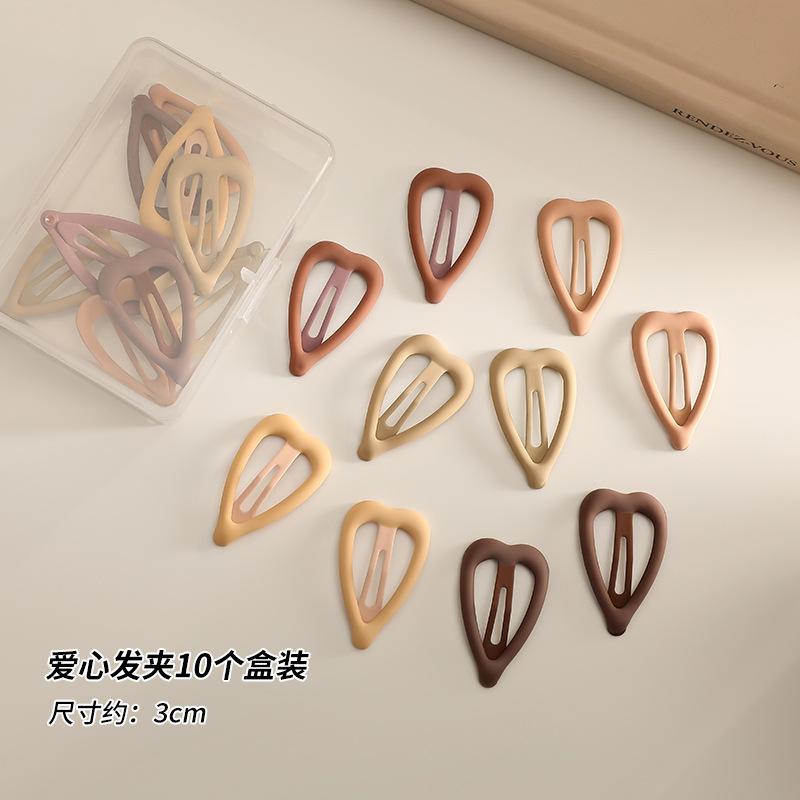 

Coffee Colored Bangs Small Hair Clip Women Children with Broken Small Headwear Cute Babies with Star Shaped Hair on The Side No-Box