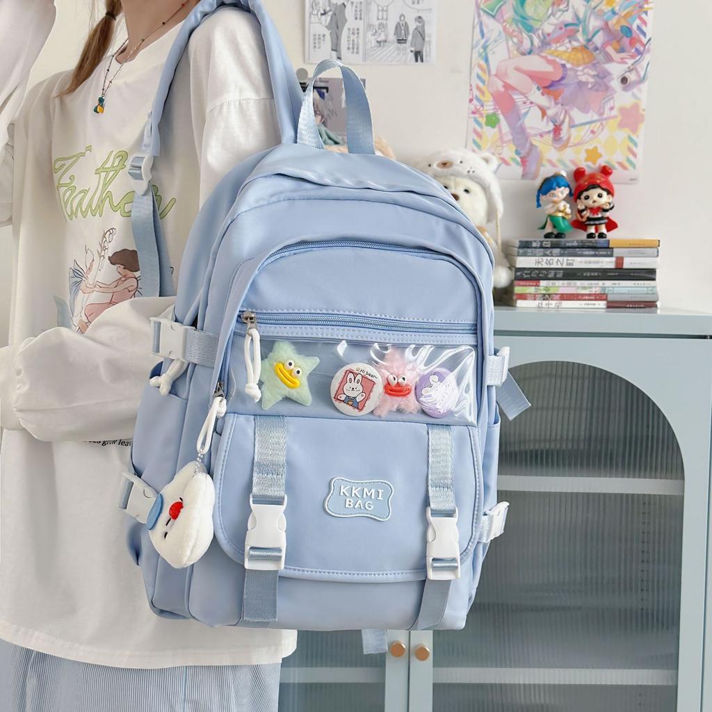 Korean Girl hearted Junior High School Students with Large Capacity and Multi-functional Ins Style Japanese High quality Backpack