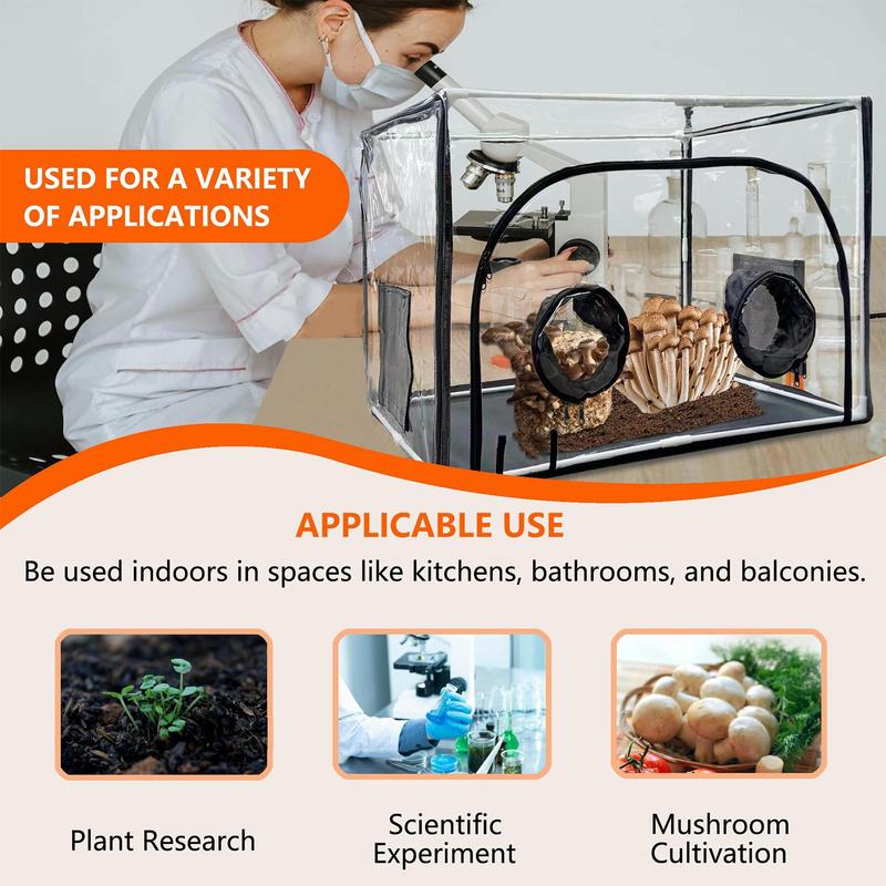 Mycology Static Wind Box Mushroom Planting Tent Large Mushroom Planting Tent High Visibility Mushroom Planting Bag