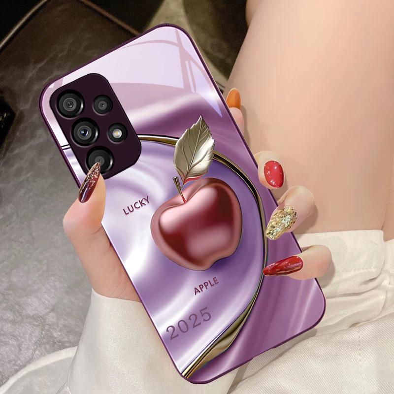 Oil Painting Of Applesr For Samsung Galaxy S10 4G S20 11E 30 S21 21 22 S24 Fe Pro S23 S25 Ultra 5G S9 Tempered Glass Phone Case