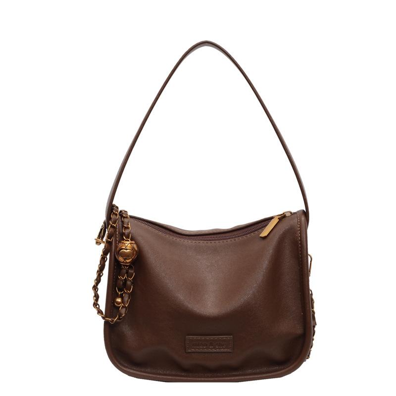 Chain Bag Fashionable Versatile Messenger Bag Foreign Style Shoulder Bag 2025 New INS Temperament Casual Simple Armpit Bag