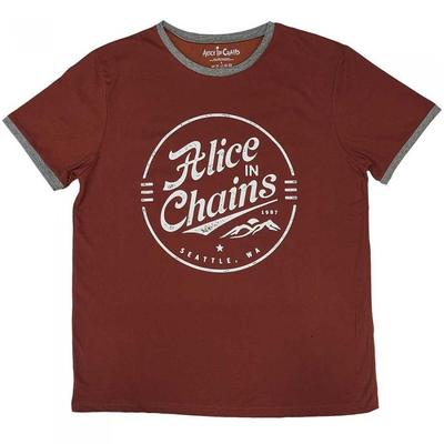 Alice In Chains Unisex Adult Circle Emblem Cotton T-Shirt