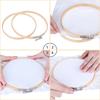 9 Styles Bamboo Frame Embroidery Hoop Ring Diy Embroidery Painting Cross Stitch Kit Round Bamboo Frame Sewing Tools Home Decor