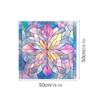 Floral Pattern Static Window Stickers Glass Block Design Decorative Sticker  Home Decoration