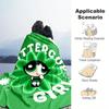1PC The Powerpuff Girls printed blanket, all season lightweight home office outdoor nap multifunctional blanket A6