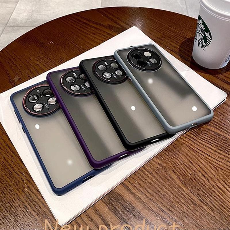 Applicable To Huawei Mate70Pro Mobile Phone Case Lycra Matte P60 Lens Full-inclusive Mate50rs Skin Feeling Protective Case