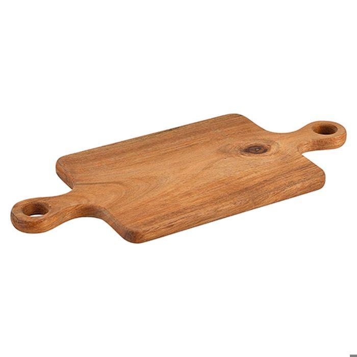 Plateau - plat de service San ignacio - Q4409 - Planche a decouper 40 x 18 x 1,5 cm en bois acacia natur