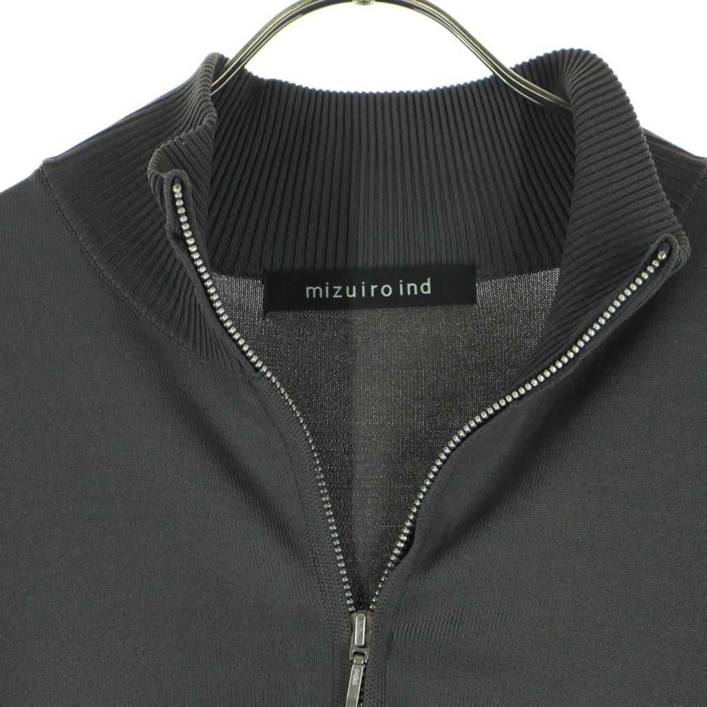 Schönheitsprodukte mizuiro ind Langarm Hoher Kragen Reißverschlussjacke grau Herren Gebraucht