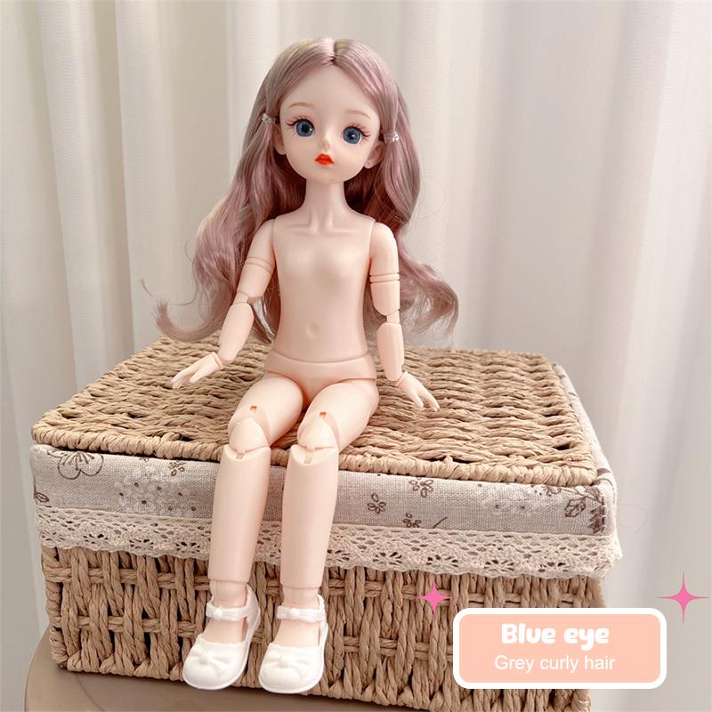 

Bjd Кукла Голая Гаплоидная Множественные Съемные Суставы 30 См 1/6 3D Серая Зеленая Фиолетовая Синяя Привлекательные Глаза Кукла Подарок на День Рождения для Девочек Игрушка