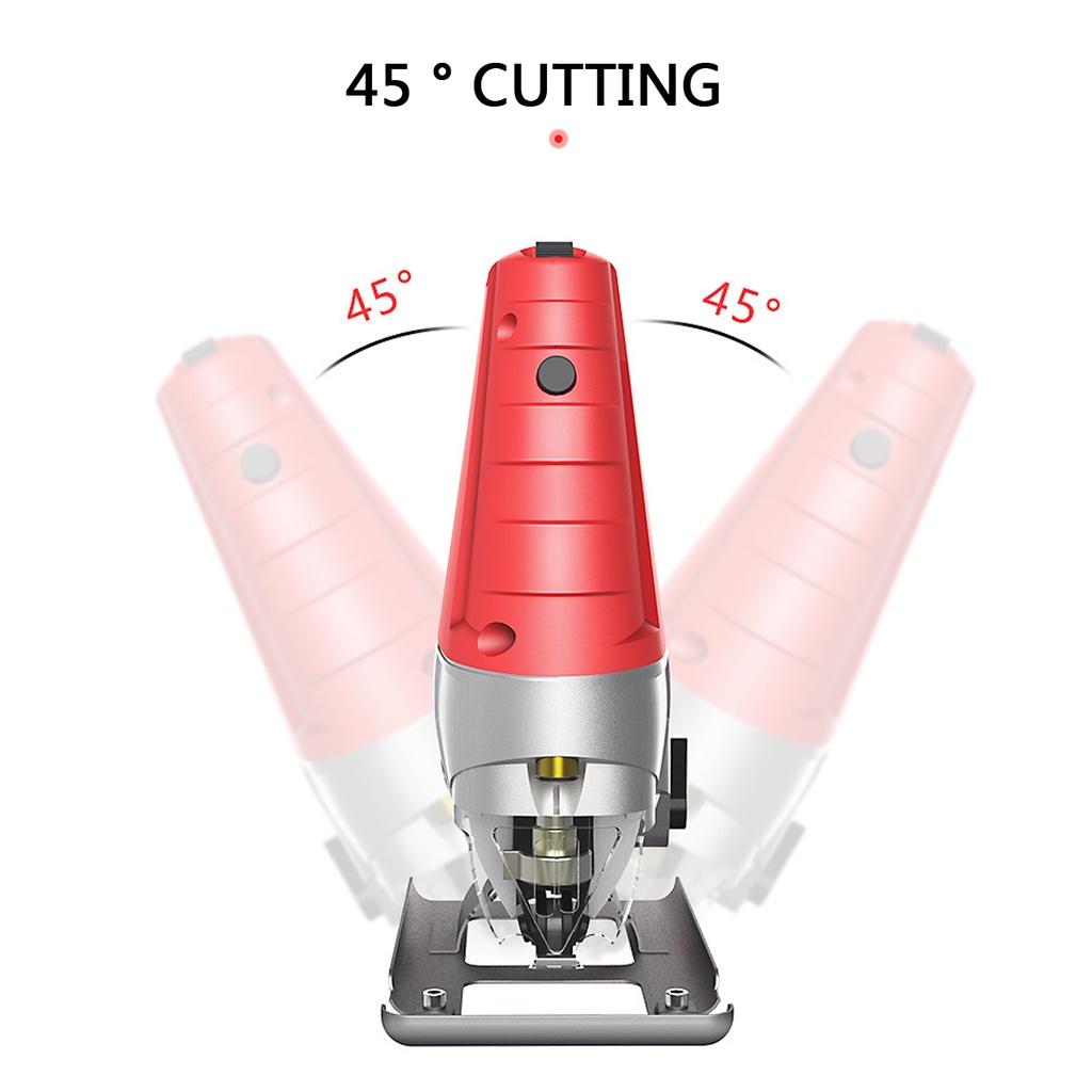 Professional Electric Jig Curve Saw With 10 Blades Home Multifunctional Woodworking Tools Curve Saw Pull Saws 780W 0-3000r/min 220v