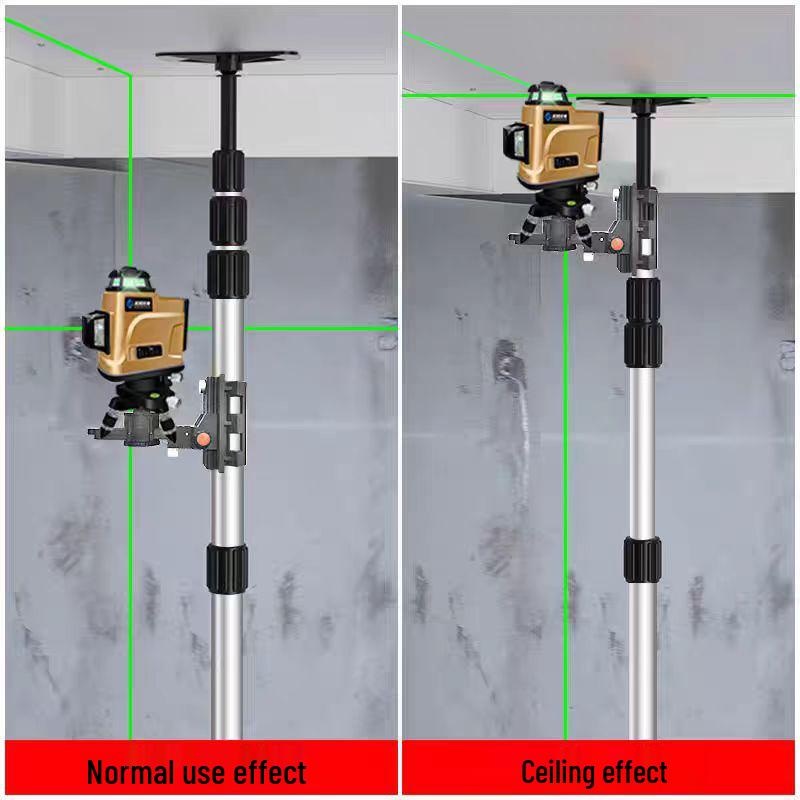Telescopic Pole Support Bracket with Infrared Water Level and Universal Tripod Accessories