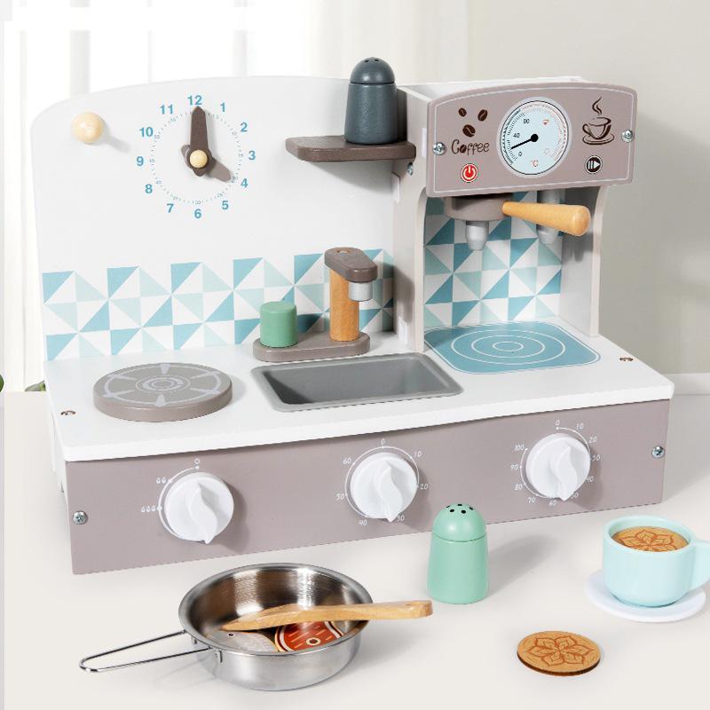 Wooden Pretend Play Kitchen Stove for Children's Early Education and Role Play in Kindergarten