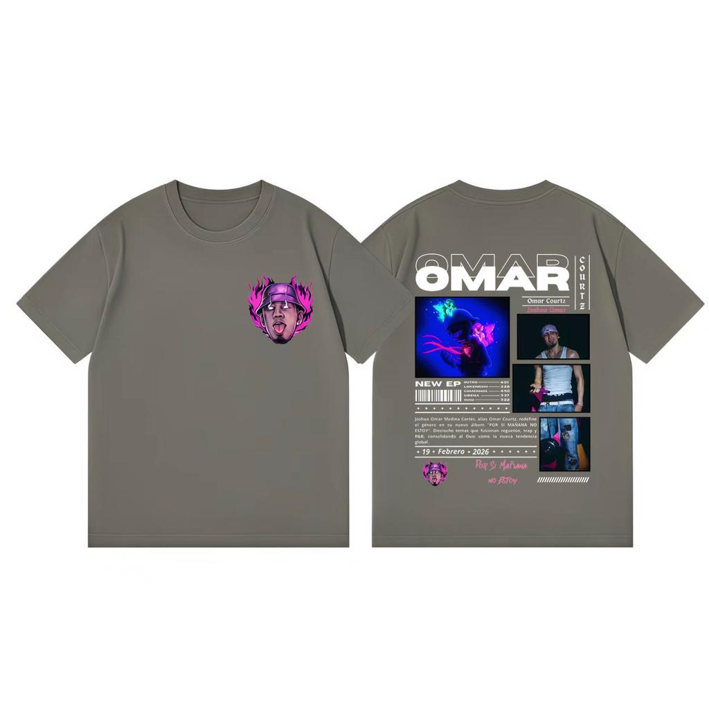 Omar Courtz Por Si Mañana No Estoy Album Graphic T Shirts Fashion Pop Music Short Sleeve Tshirt Unisex Casual Cotton Tshirts