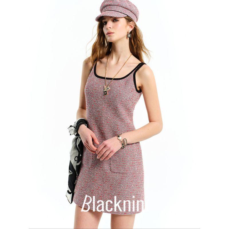 Blacknini "Berry Sets" Italian Gradient Yarn Tweed Classic Style Coat Dress/Vest Pants