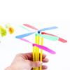 100PcsLot Children Outdoor Toy Bamboo Dragonfly Category Toy Fairy Flying Saucer Sales Selling Flying Arrow Wholesale Gift