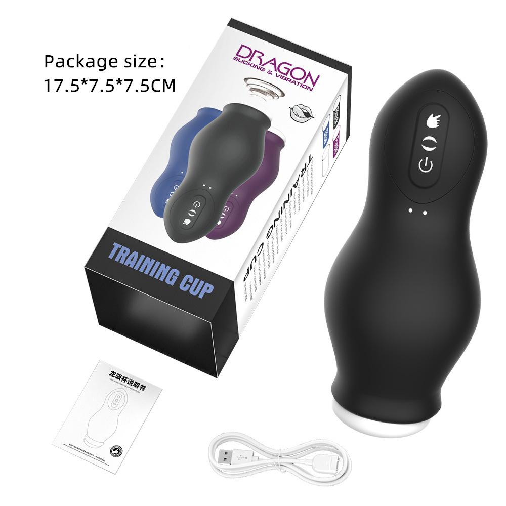 Dragon Absorbent Charging Sucking Male Turtle Head Masturbation Massage Airplane Bottle Trainer Adult Supplies