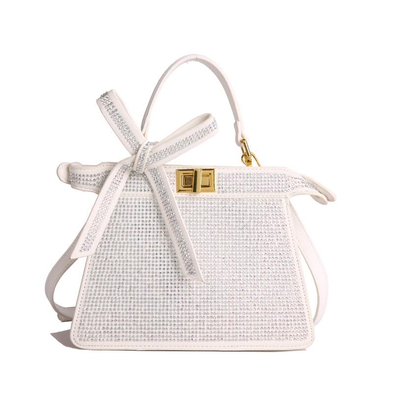 European and American New Diamond-encrusted Handbag Fashionable Retro Full Diamond Shoulder Messenger Chain Women's Bag