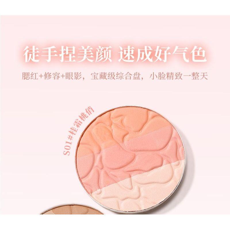 xixi - 3 Colors Comprehensive Powder Palette Quiet Lake Edition - 3 Colors