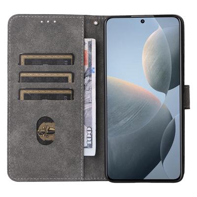 For Xiaomi Redmi K70E 5G/Poco X6 Pro 5G Wallet Case RFID Blocking Phone Cover with Hand Strap